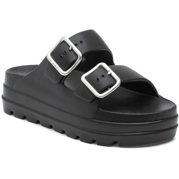 J/SLIDES Shoes - J/Slides Black Platform worn once